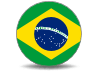 Circular flag Brazil